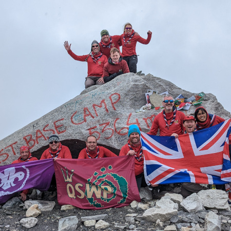 Members of the KSWP on an expedition to Everest Base Camp