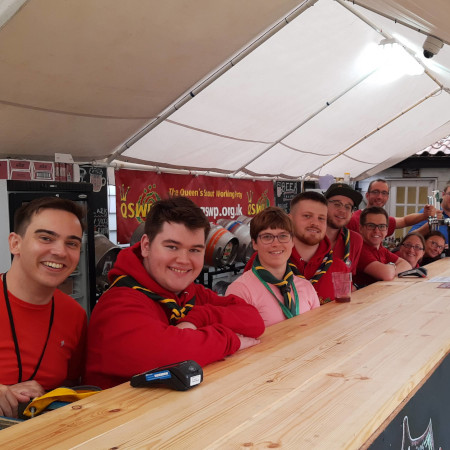 Members of the KSWP ready to serve at the Gilwell Reunion bar